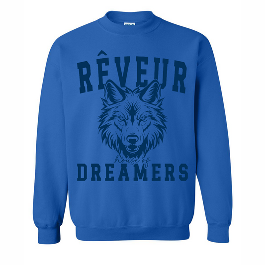 RC House Oversized Mascot Crewneck Blue
